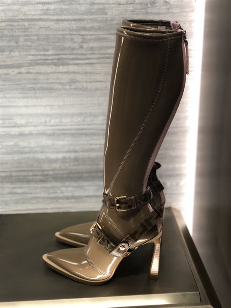 fendi tan boots|fendi boots for women.